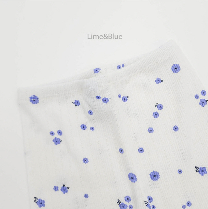 Lime & Blue - Korean Baby Fashion - #babyoutfit - Momo Blooming Top Bottom Set - 7