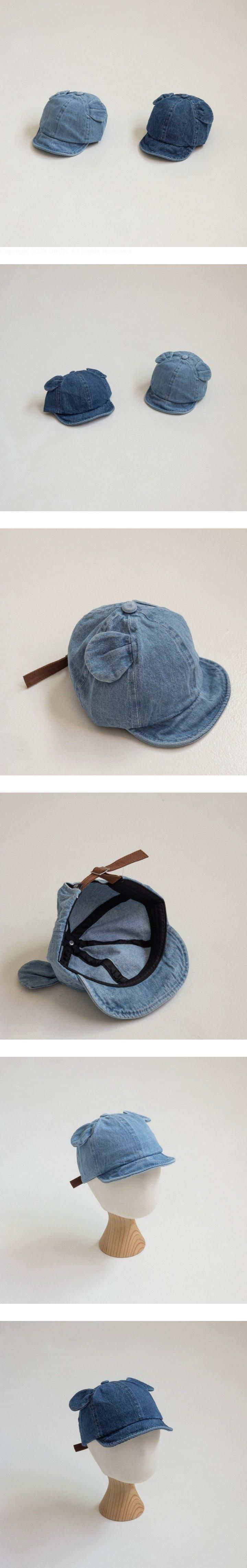 Little Hat - Korean Baby Fashion - #babyboutique - Blue Bear Ear Hat