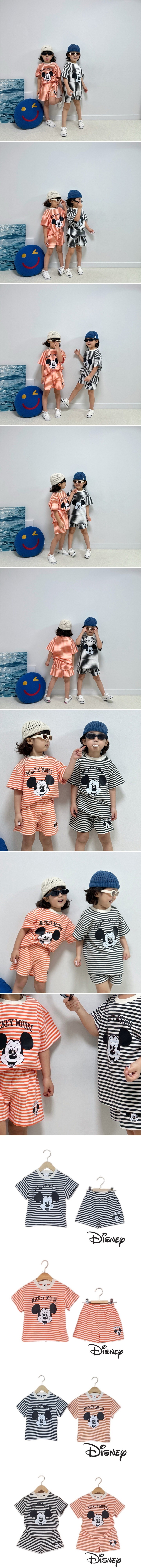 Little Rabbit - Korean Children Fashion - #magicofchildhood - Stripe M Top Bottom Set