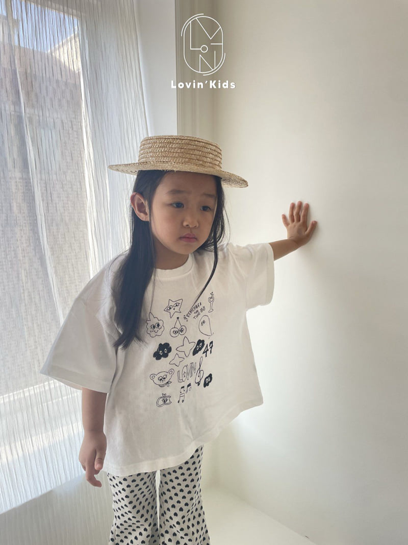 Lovin - Korean Baby Fashion - #babyoutfit - Drawing Tee - 7