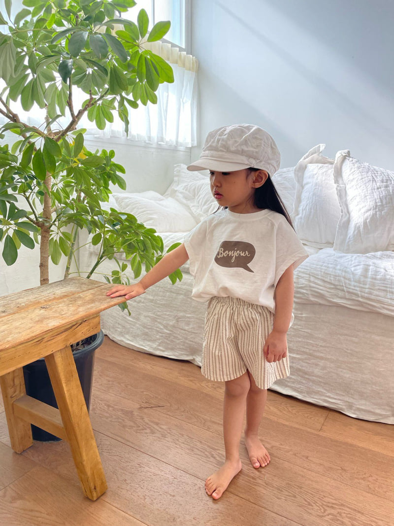 Lovin - Korean Baby Fashion - #babyoutfit - Bonjour Tee - 4