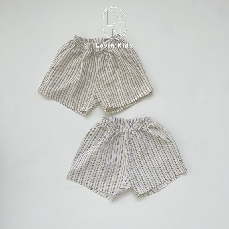 Lovin - Korean Baby Fashion - #onlinebabyboutique - Neo Stripe Shorts - 12