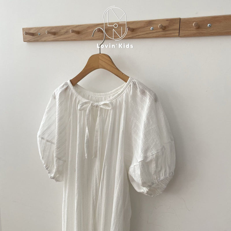 Lovin - Korean Women Fashion - #momslook - Puff Michelle Mom One-piece - 12