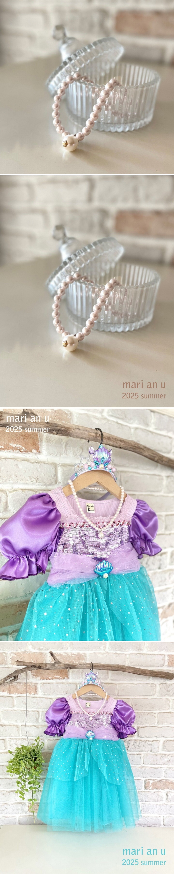 Mari An U - Korean Children Fashion - #discoveringself - Mermaid Pearl Necklace