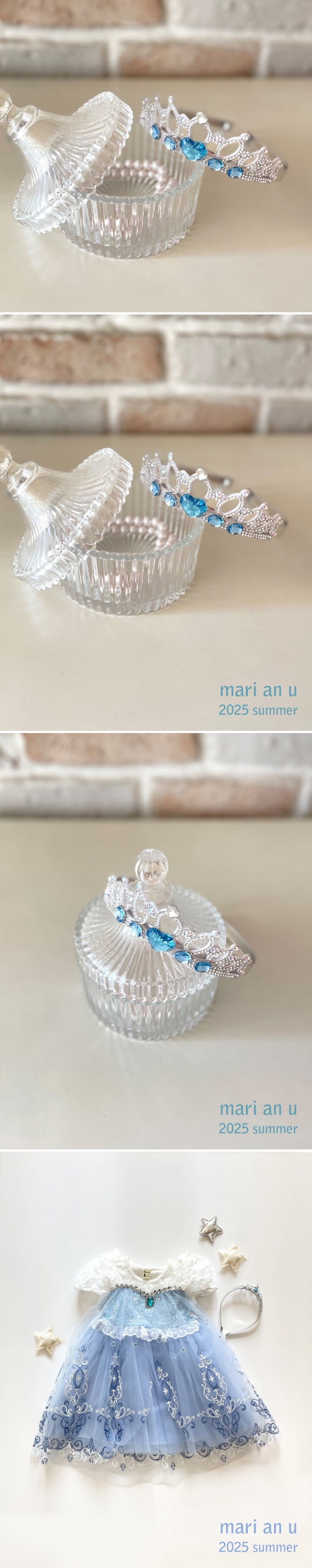 Mari An U - Korean Children Fashion - #kidzfashiontrend - Blue Princess Crown