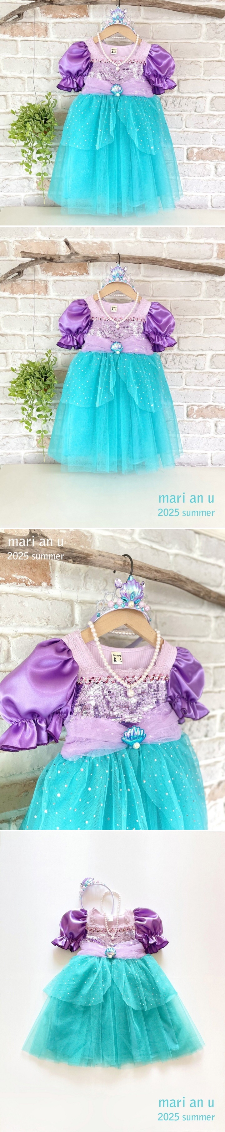 Mari An U - Korean Children Fashion - #magicofchildhood - 25 Mermaid Princess One-piece (Necklace not included)