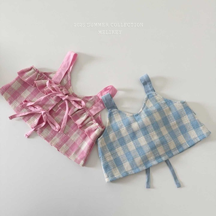 Melikey - Korean Children Fashion - #Kfashion4kids - Check Vest