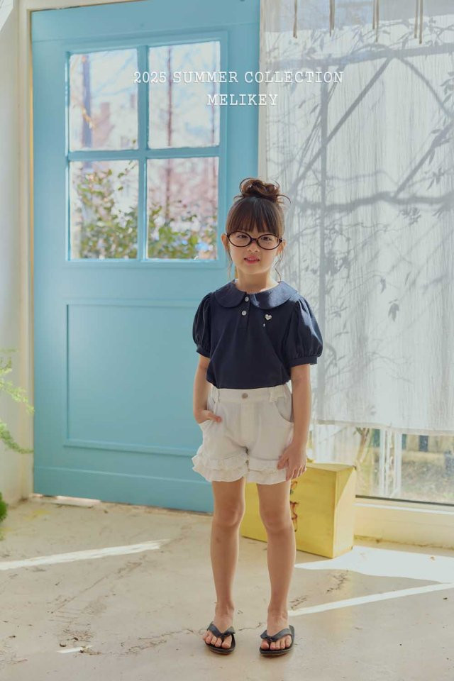 Melikey - Korean Children Fashion - #Kfashion4kids - Nana Linen Frill Shorts - 8