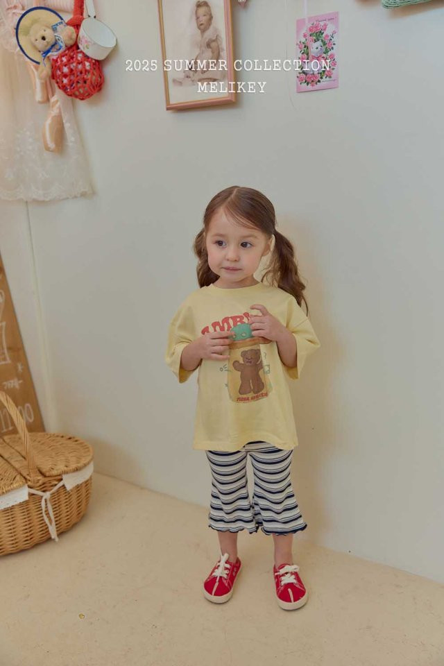 Melikey - Korean Children Fashion - #Kfashion4kids - Color Stripe Bootcut Pants - 7