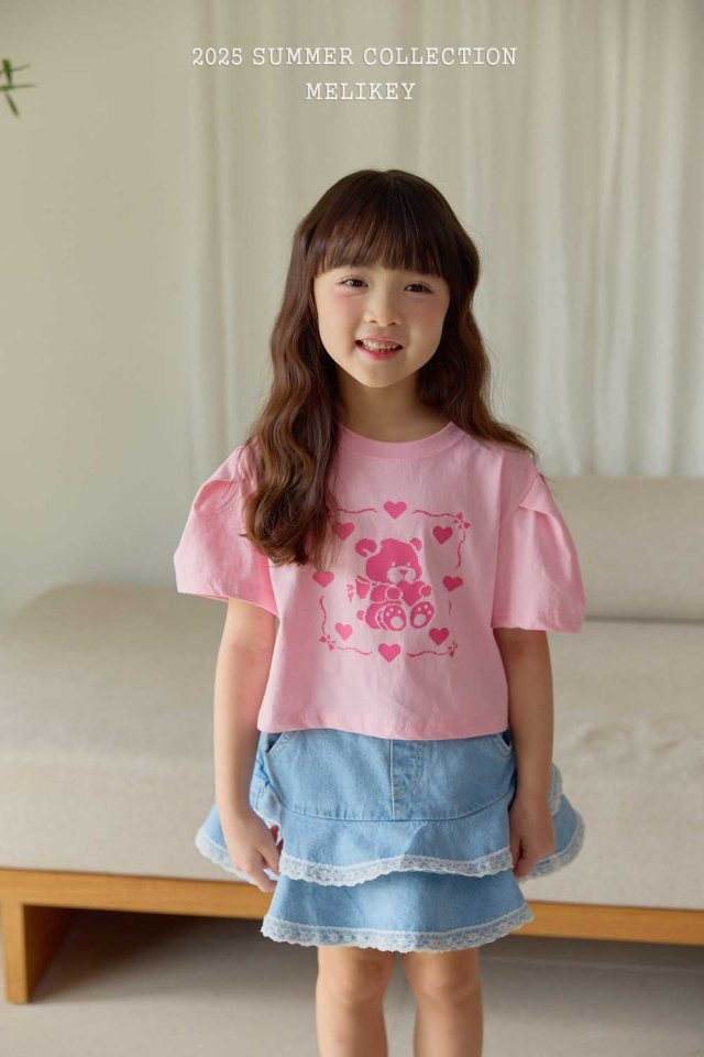 Melikey - Korean Children Fashion - #Kfashion4kids - Denim Lace Cancan Skirt - 8