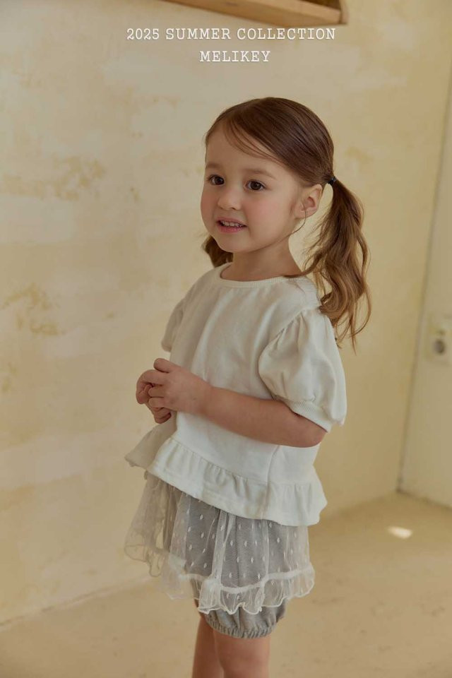 Melikey - Korean Children Fashion - #Kfashion4kids - Lulu Frill Ribbon Tee - 9