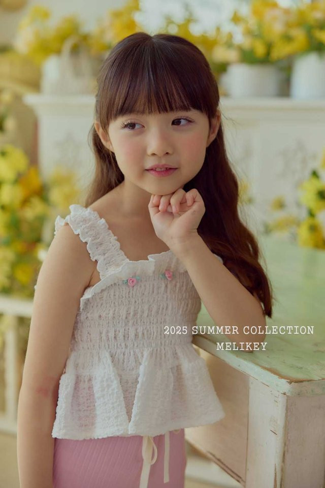 Melikey - Korean Children Fashion - #Kfashion4kids - Rose Sleeveless Blouse - 5