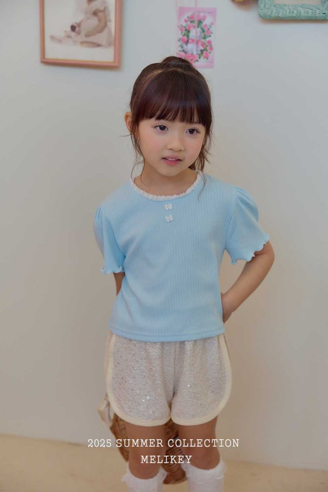 Melikey - Korean Children Fashion - #Kfashion4kids - Ribbon Button Tee - 11