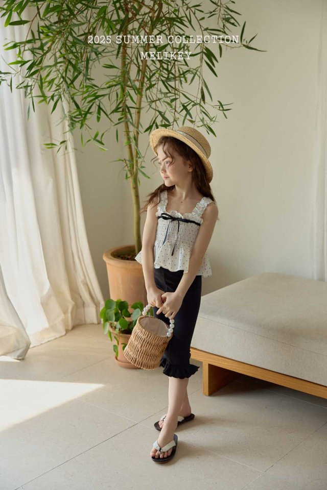 Melikey - Korean Children Fashion - #childofig - Frill Black Leggings - 7