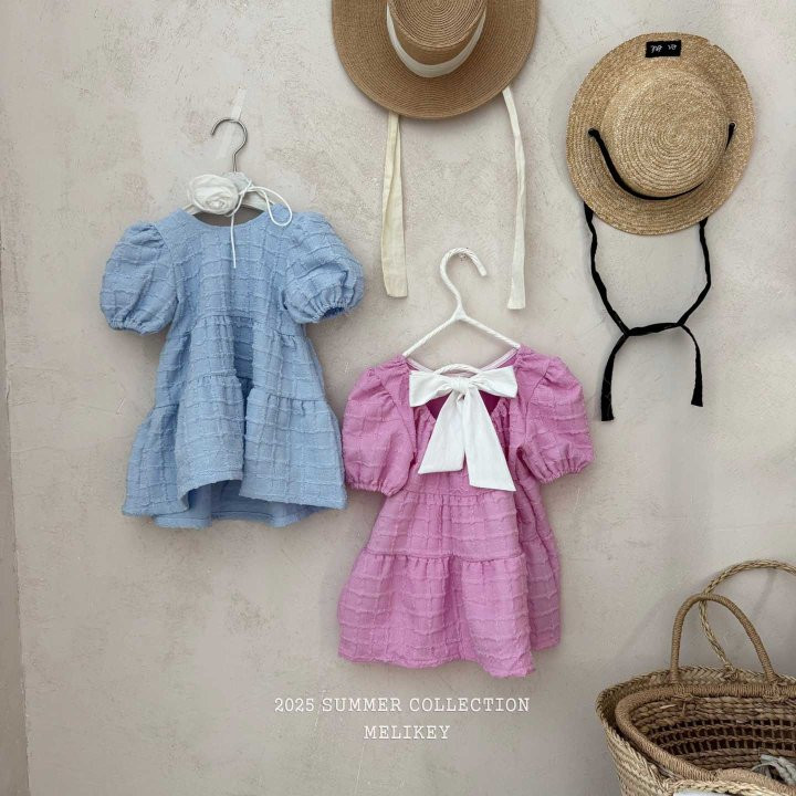 Melikey - Korean Children Fashion - #childofig - Ricco Back Ribbon One-piece