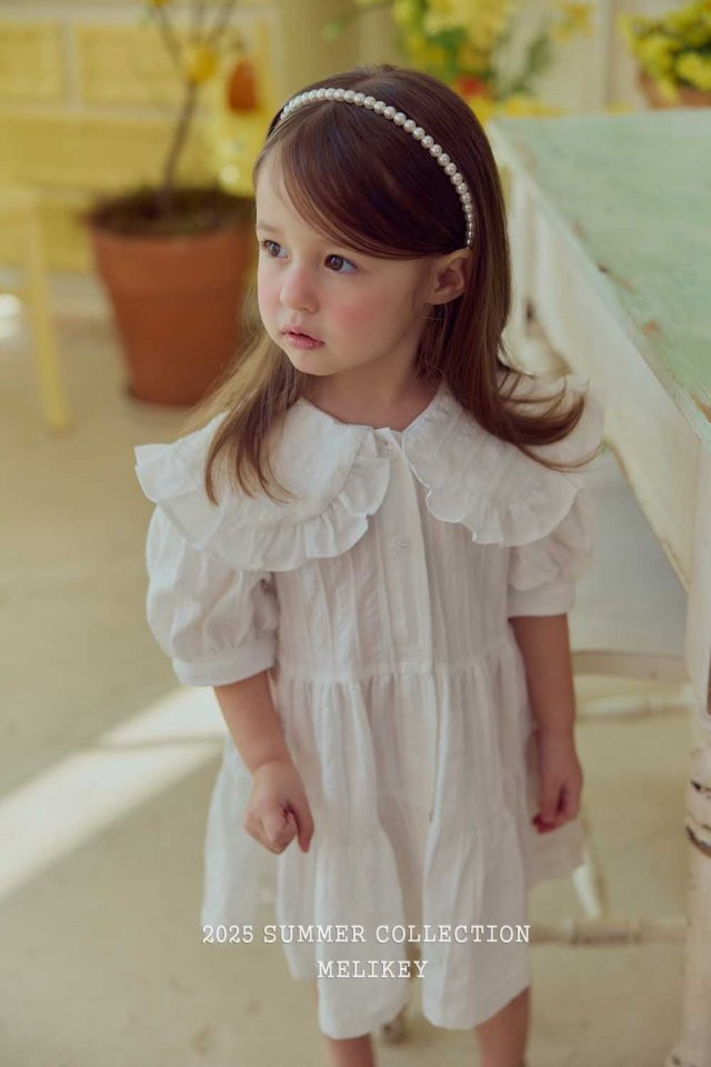 Melikey - Korean Children Fashion - #childofig - Sweet Collar One-piece - 5
