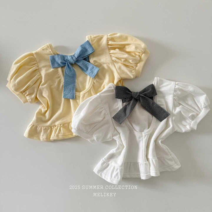 Melikey - Korean Children Fashion - #childofig - Lulu Frill Ribbon Tee