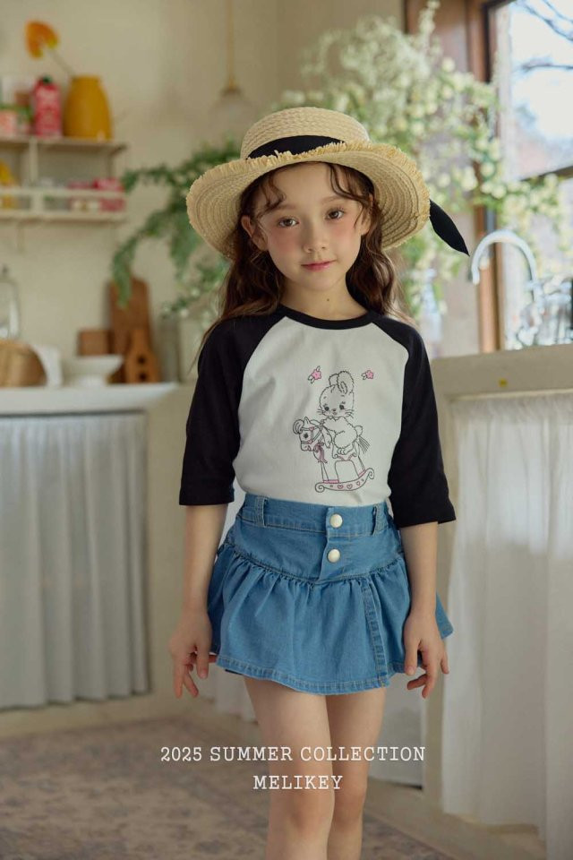 Melikey - Korean Children Fashion - #childofig - Rabbit Raglan Tee - 11