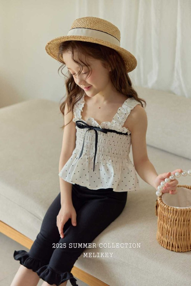 Melikey - Korean Children Fashion - #childofig - Jenny Ribbon Sleeveless Blouse - 9
