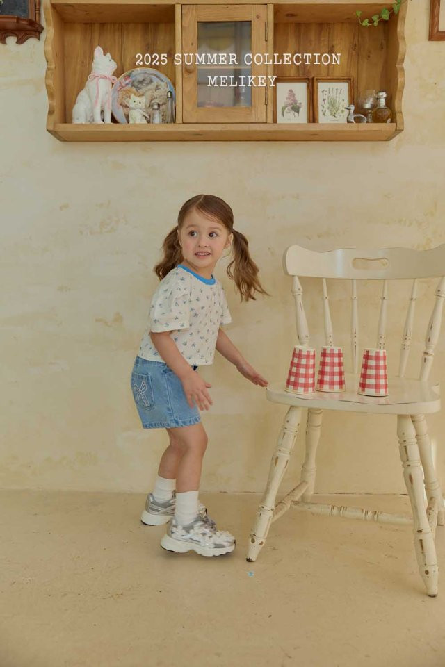 Melikey - Korean Children Fashion - #childofig - Embroidered Ribbon Shorts - 8