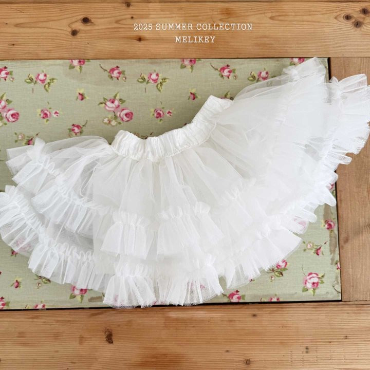 Melikey - Korean Children Fashion - #childofig - Cancan Frill Sha Skirt