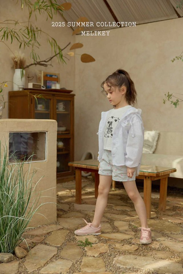 Melikey - Korean Children Fashion - #childofig - Stripe Ribbon Shorts - 10