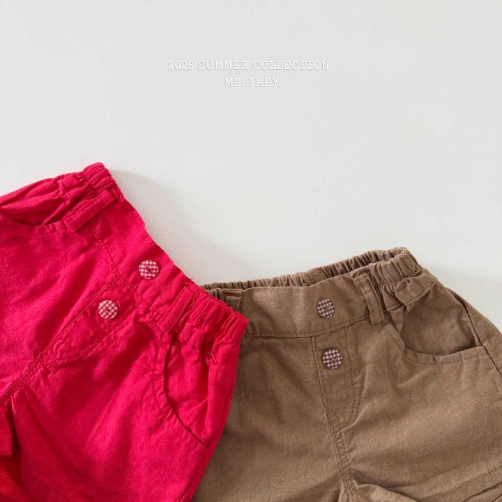 Melikey - Korean Children Fashion - #childrensboutique - Linen Short Shorts - 12