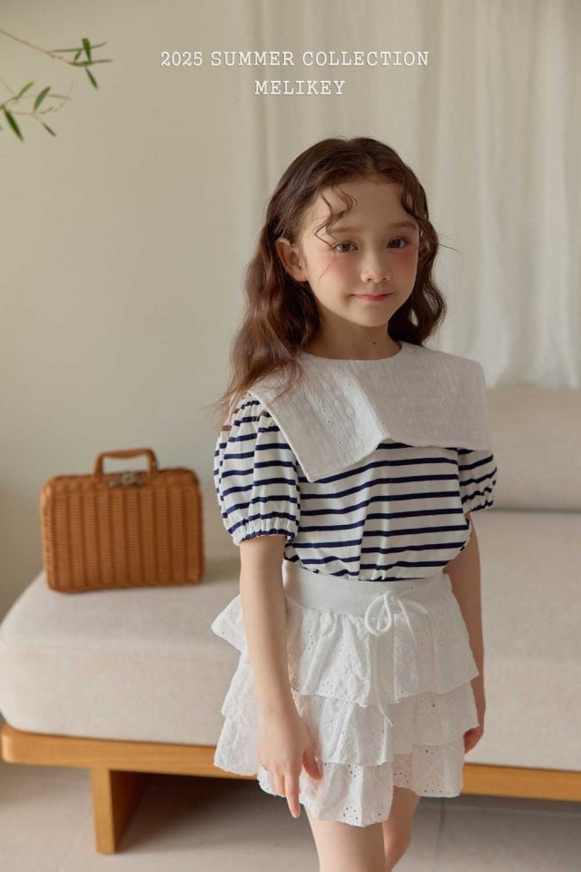 Melikey - Korean Children Fashion - #childrensboutique - Marine Puff Tee - 7