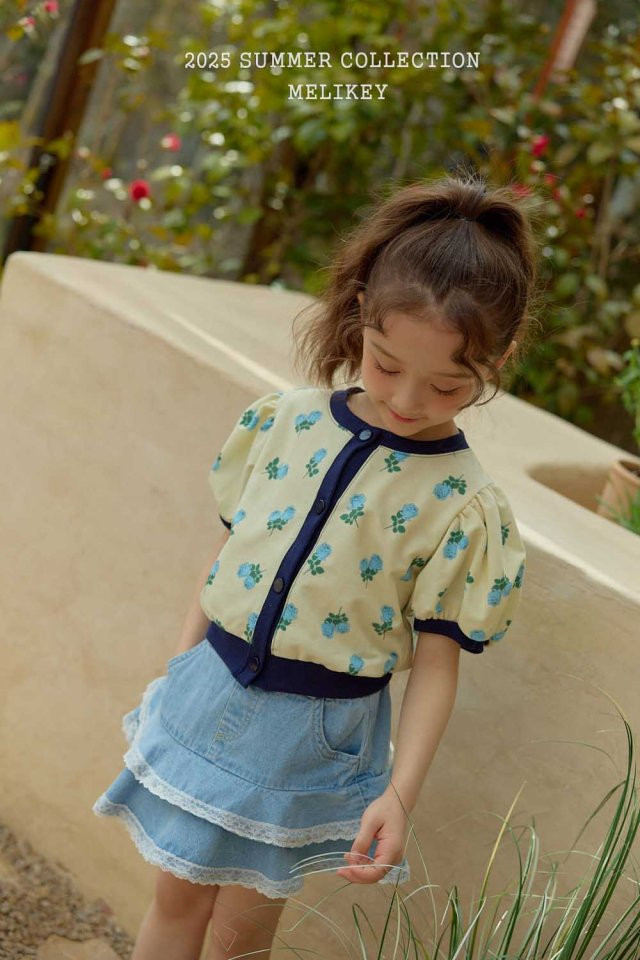 Melikey - Korean Children Fashion - #childrensboutique - Rose Puff Cardigan - 5