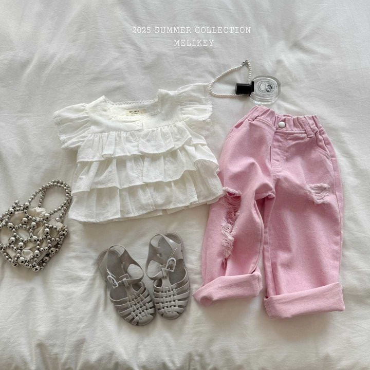 Melikey - Korean Children Fashion - #designkidswear - Destroyed Jeans - 9