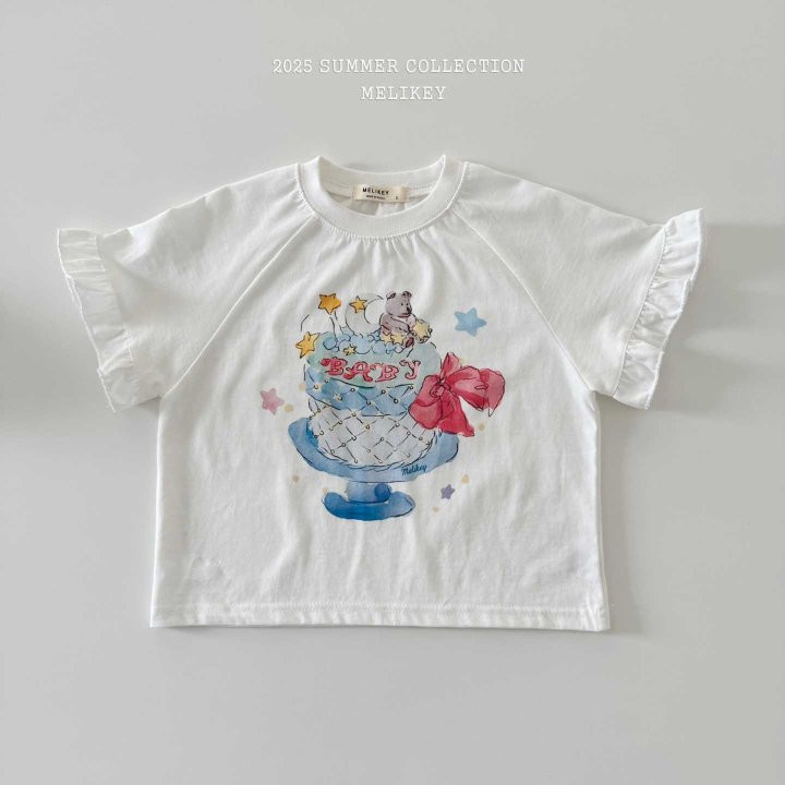 Melikey - Korean Children Fashion - #designkidswear - Cake Frill Tee