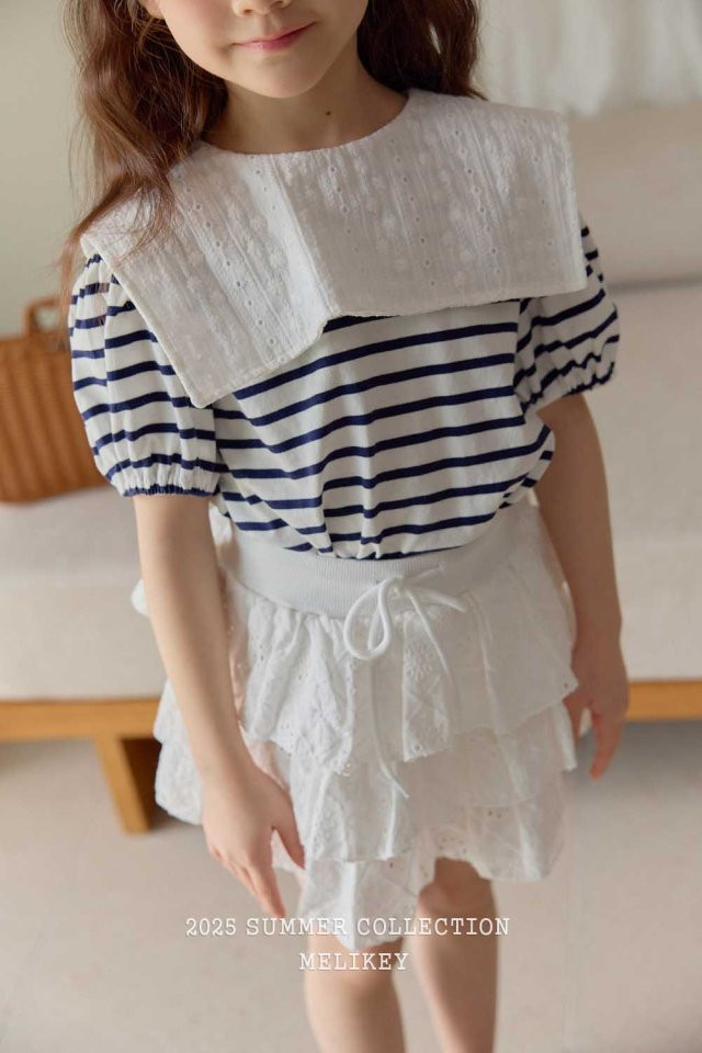 Melikey - Korean Children Fashion - #designkidswear - Marine Puff Tee - 8