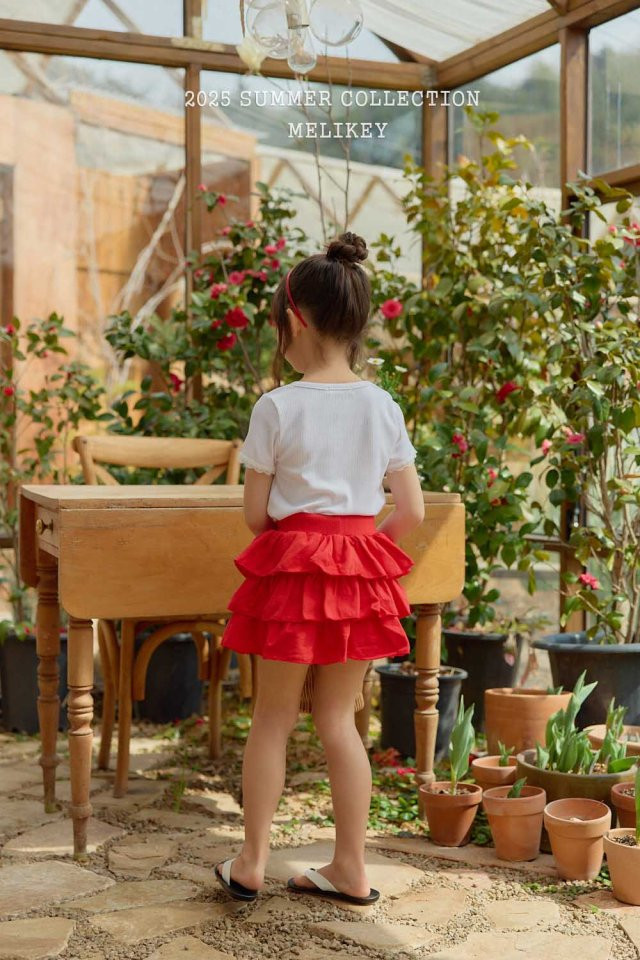 Melikey - Korean Children Fashion - #designkidswear - Rose Cancan Skirt - 7
