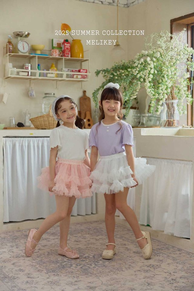 Melikey - Korean Children Fashion - #childrensboutique - Cancan Frill Sha Skirt - 4