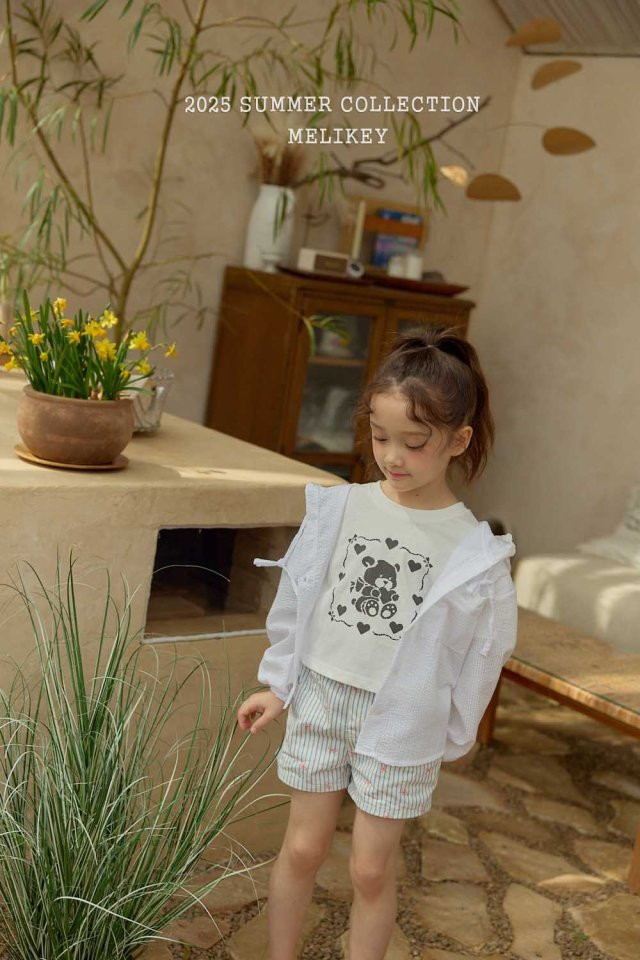 Melikey - Korean Children Fashion - #designkidswear - Stripe Ribbon Shorts - 12