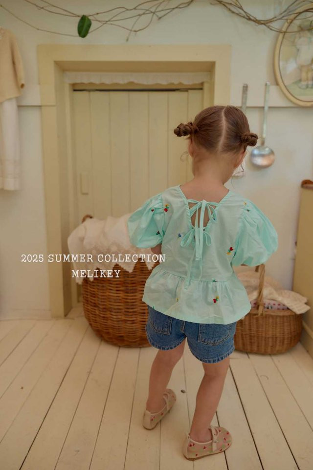Melikey - Korean Children Fashion - #discoveringself - Flower Puff Blouse - 7