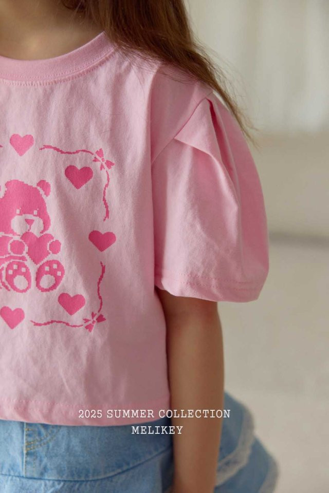 Melikey - Korean Children Fashion - #discoveringself - Bear Puff Tee - 8