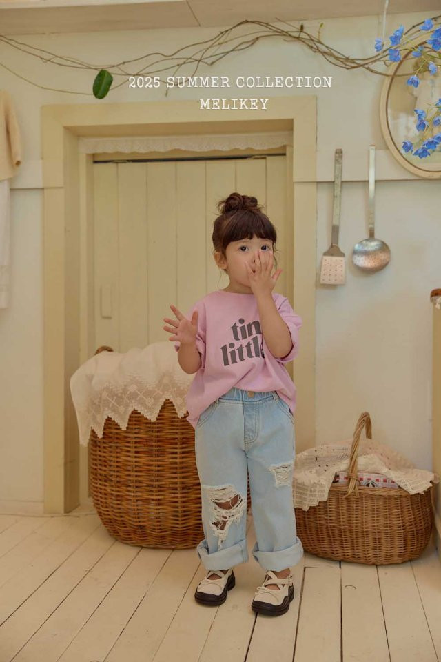 Melikey - Korean Children Fashion - #fashionkids - Destroyed Jeans - 12