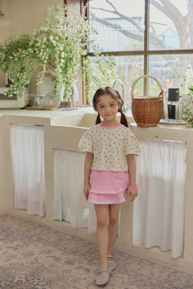 Melikey - Korean Children Fashion - #discoveringself - Denim Lace Cancan Skirt - 4