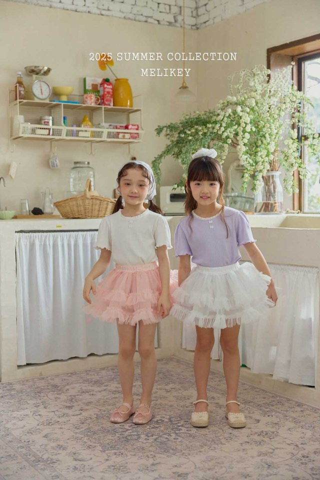 Melikey - Korean Children Fashion - #fashionkids - Cancan Frill Sha Skirt - 6