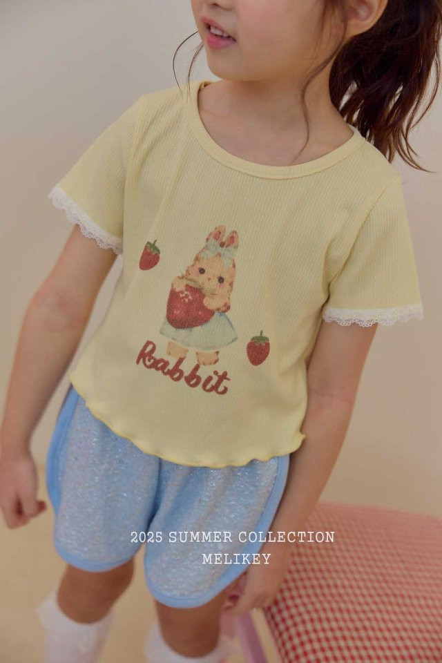 Melikey - Korean Children Fashion - #fashionkids - Sweet Rabbit Tee - 5