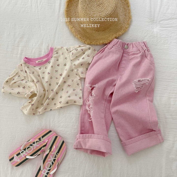 Melikey - Korean Children Fashion - #kidsshorts - Destroyed Jeans - 12