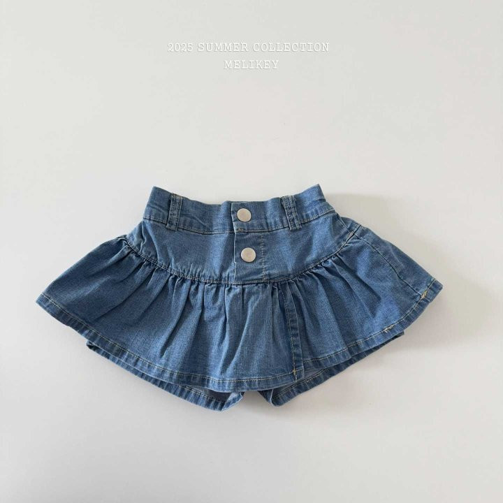 Melikey - Korean Children Fashion - #kidsshorts - Two Button Skirt Shorts