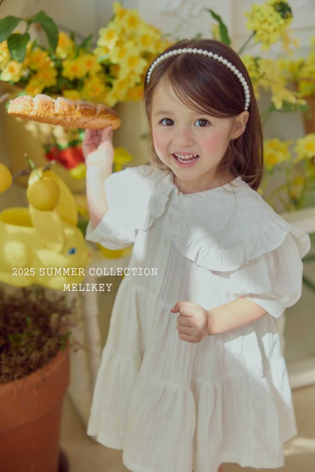 Melikey - Korean Children Fashion - #kidsstore - Sweet Collar One-piece - 12