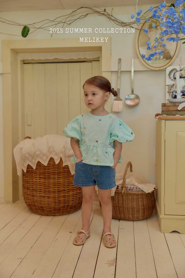 Melikey - Korean Children Fashion - #kidsstore - Mini Denim Shorts - 9