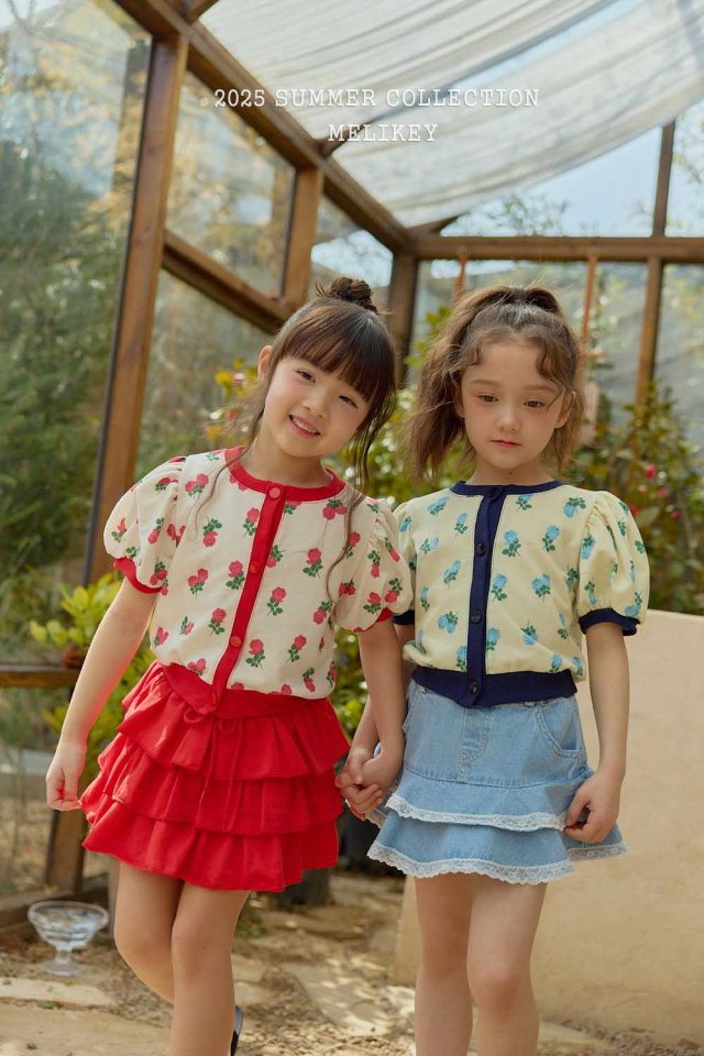 Melikey - Korean Children Fashion - #kidsstore - Rose Puff Cardigan - 10