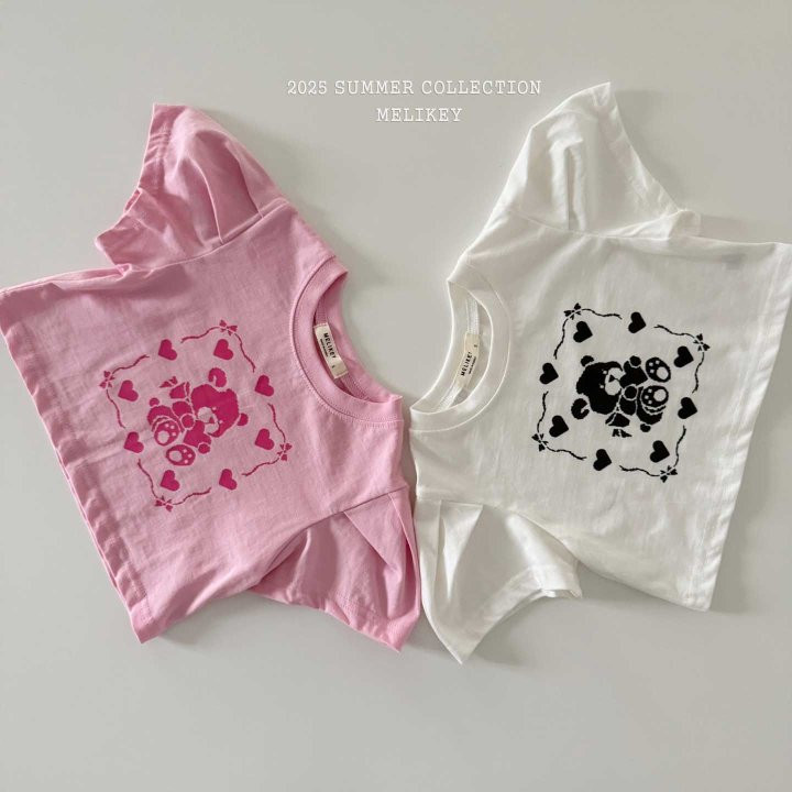 Melikey - Korean Children Fashion - #kidzfashiontrend - Bear Puff Tee - 12