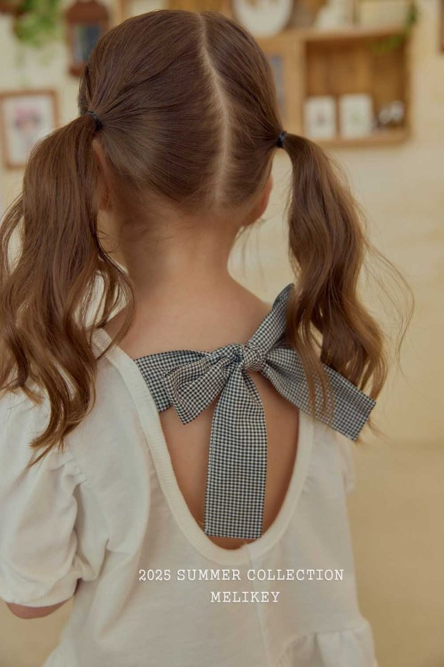 Melikey - Korean Children Fashion - #kidzfashiontrend - Lulu Frill Ribbon Tee - 8