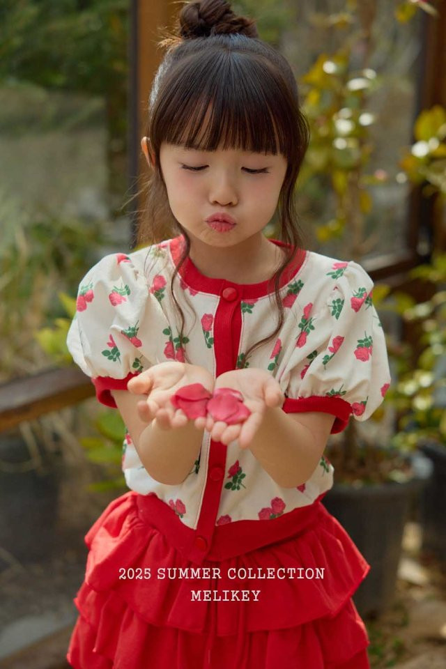 Melikey - Korean Children Fashion - #kidzfashiontrend - Rose Puff Cardigan - 11