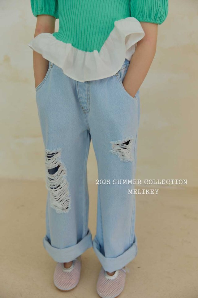 Melikey - Korean Children Fashion - #littlefashionista - Destroyed Jeans - 3